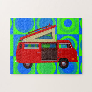 HIPPIE RETRO VAN JIGSAW QUEBRA-CABEÇA