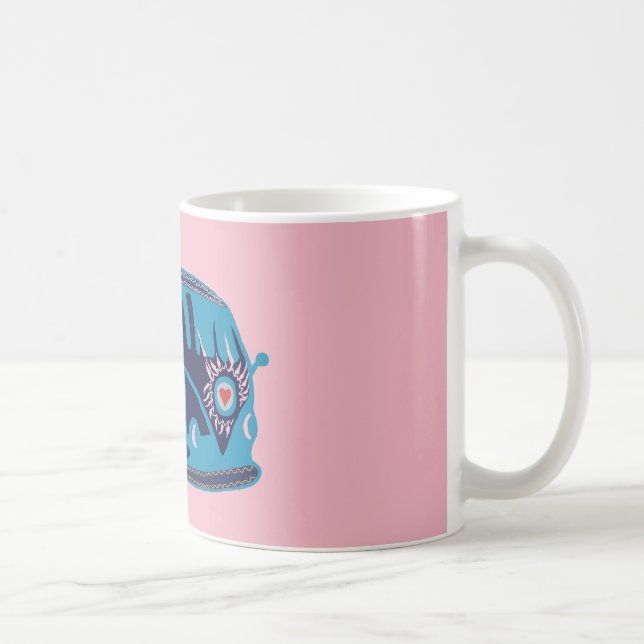 Hippie Van 325 ml Clássico - Caneca Branca (Direita)