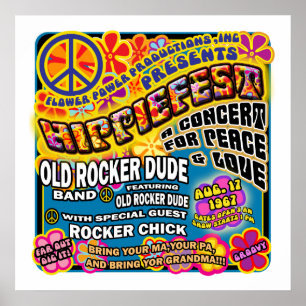 Hippiefest Concert Poster