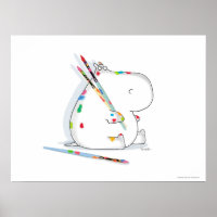 HIPPO ARTIST poster por Sandra Boynton