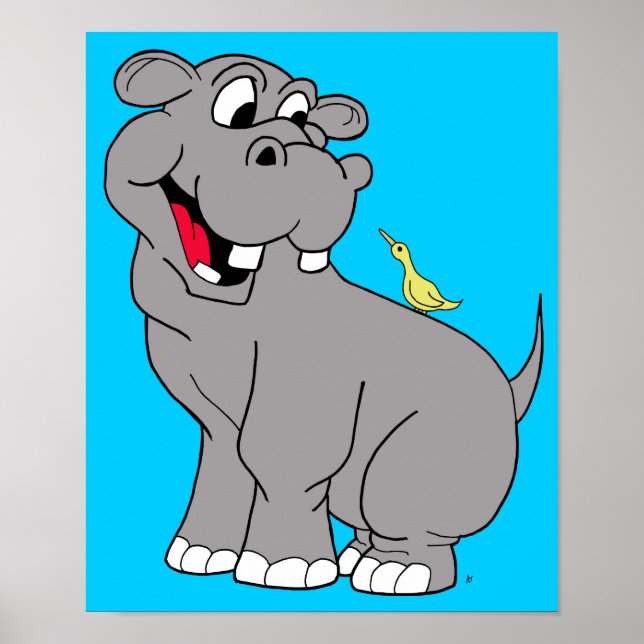 Hippo e Bird Poster (Frente)