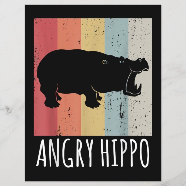 Hippo Irritante - Vintage Hippopotamus (Frente)