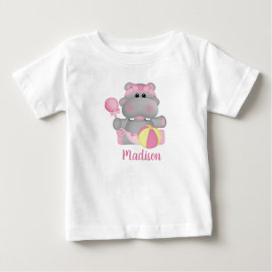 Hippo Personalizado com Camiseta de Rattle e Ball