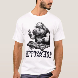 Hippo Salto DJ - Engraçado Salto Hippo T-Shirt