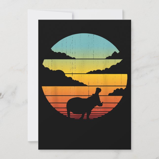 Hippopotamus 60s 70s Hippo | Hippo Lover (Frente)
