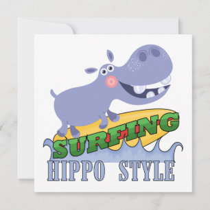 Hippopotamus do surfista