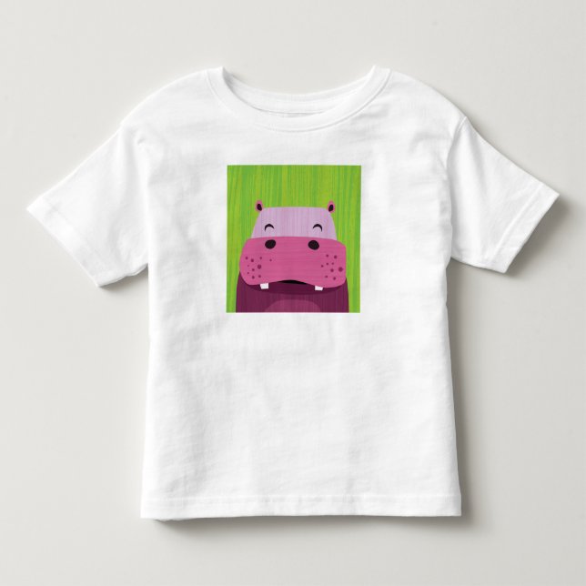 Hippopotamus Hippo Camisetas (Frente)