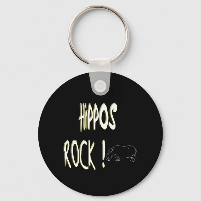 Hippos Rock! Chaveiro (Frente)