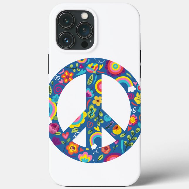 Hippy 60s Boho Peace Sign (Verso)