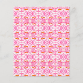 Hippy Chic Pink e Orange Tie-Dye Scrapbook Paper