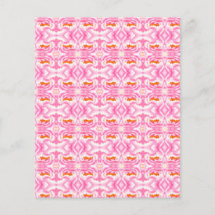Hippy Chic Pink e Orange Tie-Dye Scrapbook Paper