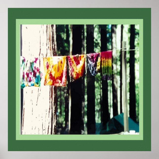 Hippy Laundry Poster (Frente)