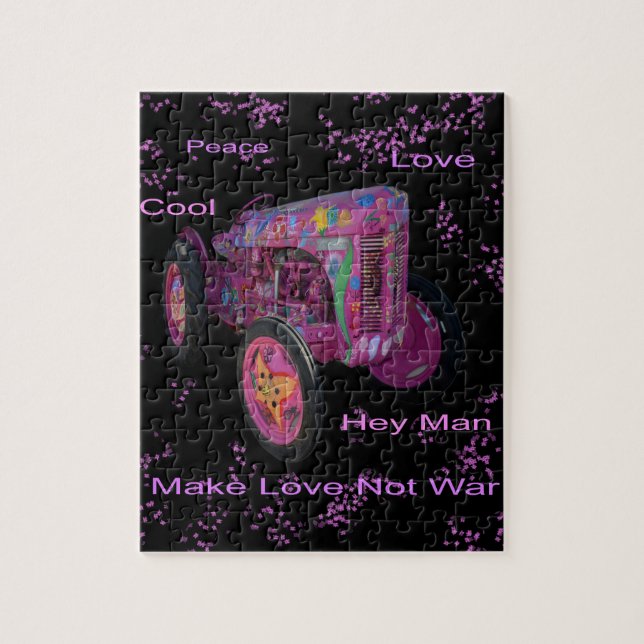 Hippy Love Trator, Jigsen Quebra-cabeça (Vertical)