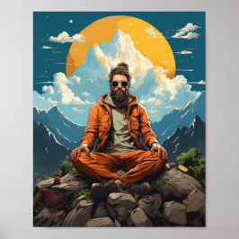 Hipster Buda Na Nature Poster
