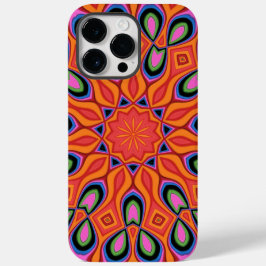 Hipster de cor laranja retrorada de Mandala