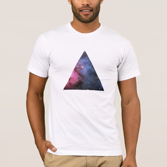 Hipster do t-shirt do triângulo da nebulosa de (Frente)