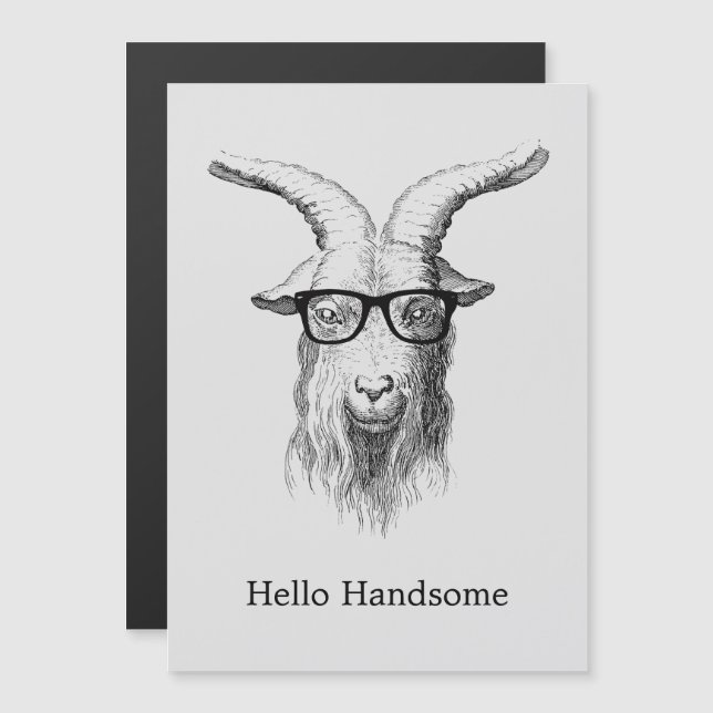 Hipster Goat Hello Bonitão (Frente/Verso)