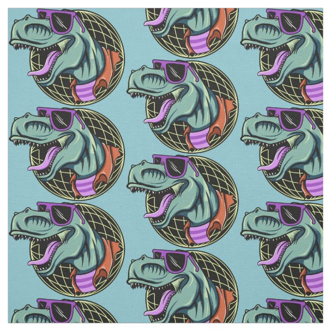 Hipster T-Rex tecido de cor personalizado (Modelo)