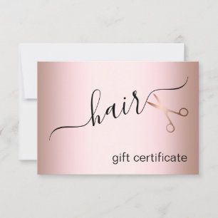 Hirestilista de tesouras de ouro rosa modernas e e