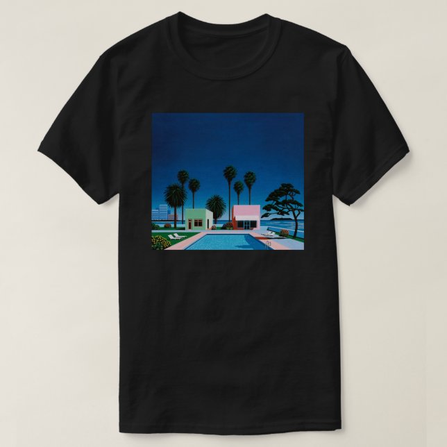 Hiroshi Nagai Vaporwave Clássico T-Shirt (Frente do Design)