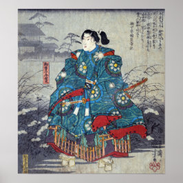 Hiroshige - Bloqueio do Álbum de Oitenta Impressão