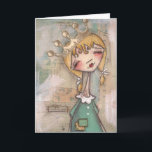 História de Cinderella - cartão<br><div class="desc">Imagem de minha pintura original,  de "história Cinderella".  Sinta livre mudar o texto para serir suas necessidades.  Porte postal de harmonização Look for.</div>