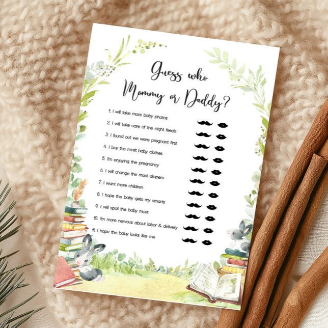 História do Novo Capítulo do Chá de Bebê Jogo de A (Storybook New Chapter Baby Shower Game)