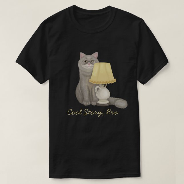História legal, cara, T-Shirt (Frente do Design)