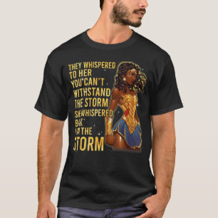 História Negra Mês Camisa Mulher Africana Afro I A