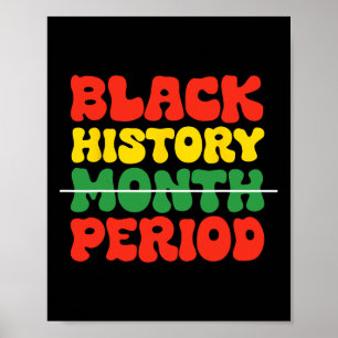História Negra Período Mês Cultura Negra Impressão