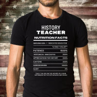 História Professor Nutrição Fala Camiseta Engraçad