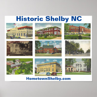 Histórica Shelby NC Poster