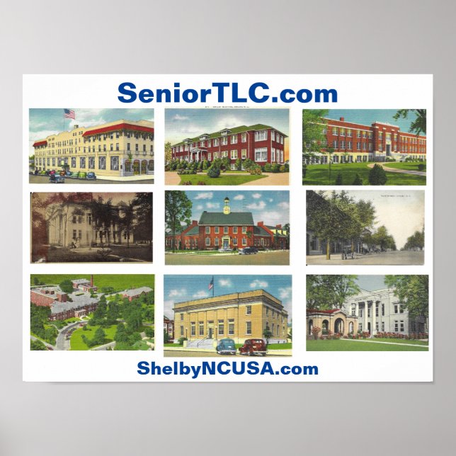 Histórica Shelby NC Poster (Frente)