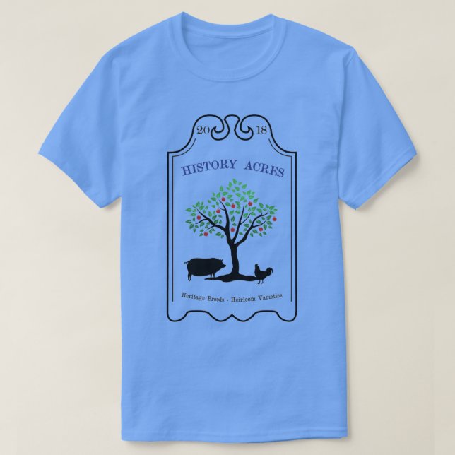 Histórico Acres Camiseta Azul  (Frente do Design)