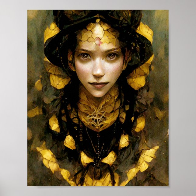 Hive Queen Fantasy Art Poster (Frente)
