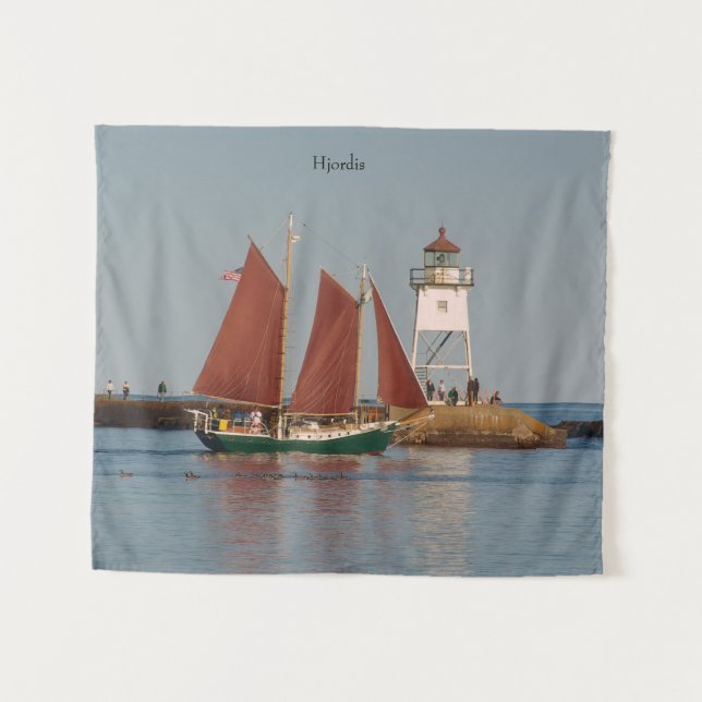 Hjordis & Grand Marais Light tapeçaria (Frente (Horizontal))