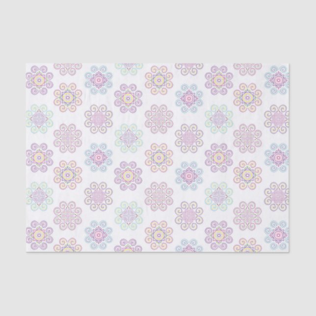 Hmong Inspirado, Papel Tecidual Brilhante (Frente )