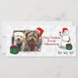 Ho Ho Feliz Papais noeis de Natal Bonito Snowman