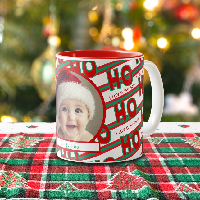 Ho Ho Foto Da Caneca De Natal (Criador carregado)