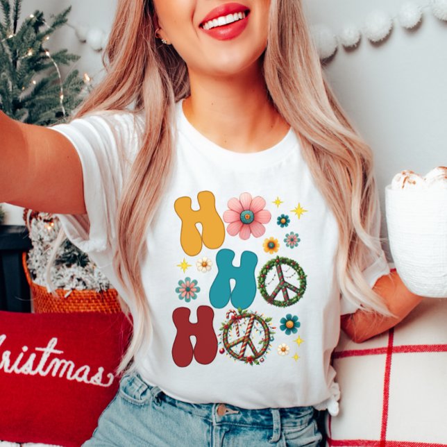 Ho Ho Groovy na Camiseta de Natal (Criador carregado)