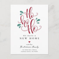 Ho Ho Ho Anúncio de Nova Casa