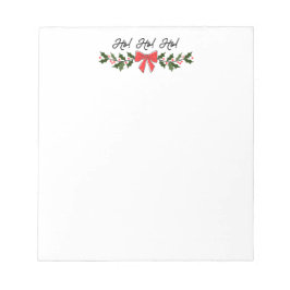Ho! Ho! Ho! Bloco de Notas de Natal