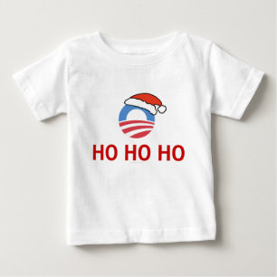 Ho Ho Ho camisa longa do bebê da Capa de Obama
