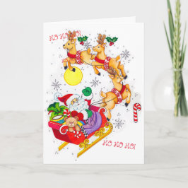 Ho! Ho! Ho! Cartão de Natal