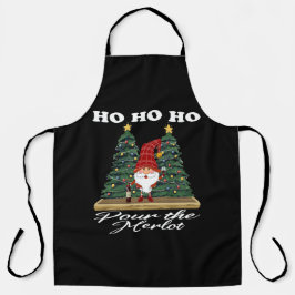 Ho Ho Ho Christmas Gnomo Pour The Merlot
