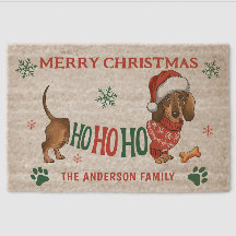 HO-HO-HO DACHSHUND CHRISTMAS