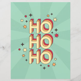Ho ho ho ho feriados do xmas retro texto do estilo