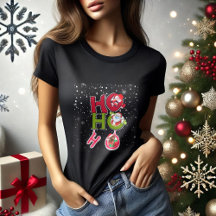 HO HO HO HO Natal - T-Shirt preto