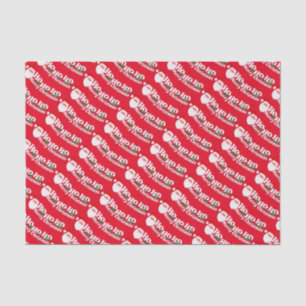 Ho ho ho Papai noel papel branco verde vermelho