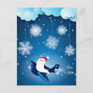 Ho ho ho! Papais noeis no avião, cartão postal